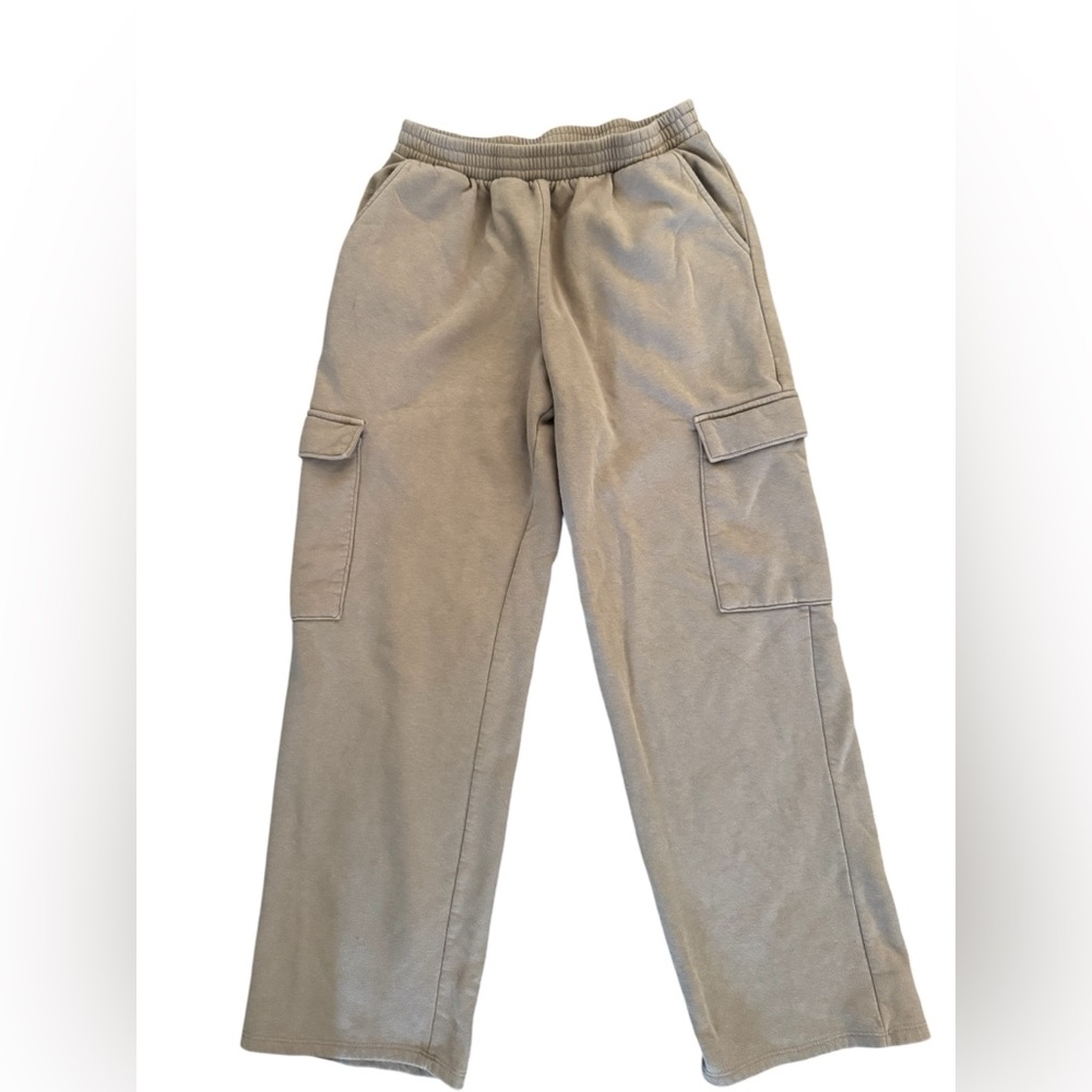 No Boundaries Tan Cargo Sweatpants